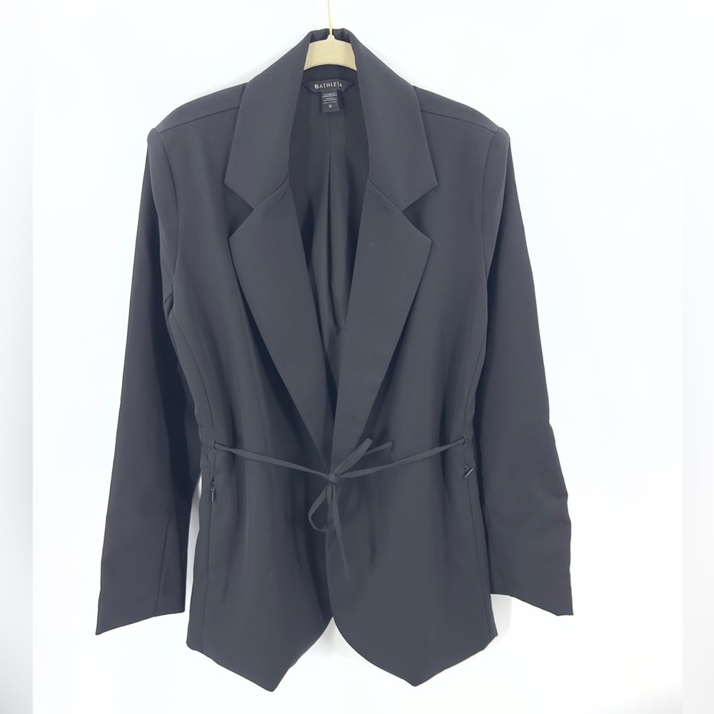 Athleta Endless Blazer Women 12 Office Career Stretch Pockets Capsule New Agency
